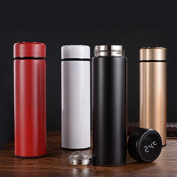 500ML Intelligent Water Bottle Cooler Stainless Steel Thermos Coffee bottle  Temperature Display Leakproof Sport Vacuum Flasks