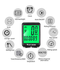 Rainproof Speedometer for Cycling